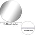 Aneco 6 Pack Acrylic Round Mirrors, 6 Inches Self Adhesive Mirror Stickers for Home Wall Decor or Wedding Centerpiece