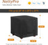 28L 28W 20H inch, NettyPro Outdoor Patio Ottoman Cover, Waterproof Square Side Table Cover, x x Black