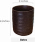 Stoneware Coffee Spoon Holder for Coffee Bar, Upright Teaspoon Holder for Coffee Stirrers, Rustic Retro Design