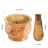 Heavy Duty Polished Hard Stone Mortar and Pestle, Natural Stone Grinder for Spices, Pastes, Herbs, Seasoning (Haldi)