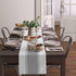 Futuregrace 72 inches Grey Table Runners Stripes Table Runner Dresser Scarves Long,Non Slip Modern Decortaive Table