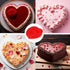 3 Pcs Silicone Cake Molds, Heart Shaped Cake Pans for Baking Homemade Dining, 8 In, 6 In, 4 In