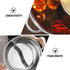 PACKOVE Double Flavor Hot Pot, Divided Stainless Steel Soup Pot, Dual Sided Shabu Shabu Pot for Home