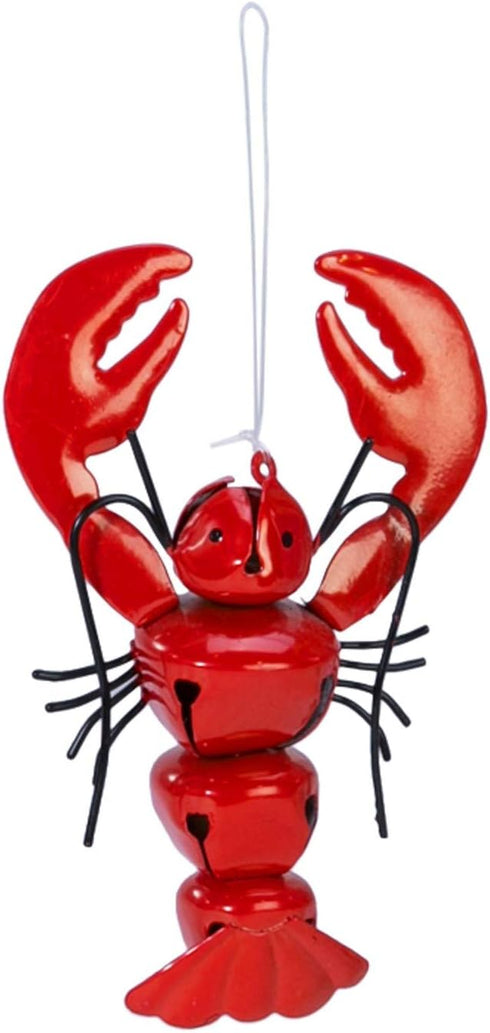 Beachcombers Lobster Jingle Bell Christmas Xmas Ornament Red
