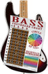 4 String Bass Instructional Chart - Fretboard Notes Poster, Nashville Numbering System, 11"x17"