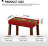 Set 2 Counter Christmas Bar Stool Seat Covers Jingle Bell Red Bar Stool Covers Rectangle of Stool Bar Chair Covers