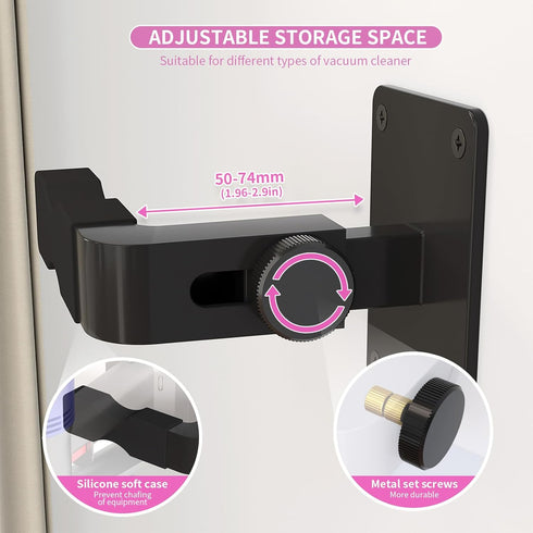 Shark Vacuum Cleaner Wall Mount, Mini Cordless Vacuum Stand for Shark IX141 IZ562H IZ682H and V7 V8 V10 V11