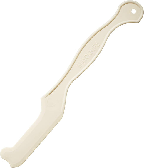 1 Compac Mayo Knife & Jar Scraper Spreader - Plastic Knife Spatula for Scraping Mayonnaise Jars and Spreading