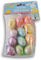 Greenbrier Easter Egg Ornaments w Loops Multi-Color Glitter Mini-Eggs Foam 12/Pk