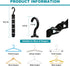 Closet Organizers and Storage - Upgraded 12 Pack Clothes Hanger for College Dorm Room Essentials
