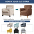 1-Piece HAOYONG Banquet Armchair Slipcover Stretch Velvet Chair Covers Armchair Sofa Covers Soft Arm Chair Cover
