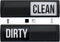 Gorilla Grip Clean and Dirty Dishwasher Magnet Sign, Heavy Duty Non-scratch Kitchen Accessories (Black)