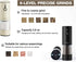 Set, 6 2packBlack+Cream Stainless Steel Rechargeable Electric Salt and Pepper Grinder USB Charging with Dust Cover