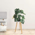 (A3-White, 20.5") Uneedem Indoor Plant Stand - Mid Century Wooden Plant Table, Tall Holder for Flower Pots, Small Round