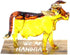 Cow Art Handmade Glass Blown Pet/Wild Animal Figurine