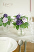 Ling's moment Artificial Wedding Flowers - 25pcs 1.5" Rose Buds and 2" Petite Roses in Lilac & Purple for DIY