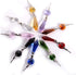 20pcs 38mm Clear Crystal Chandelier Icicle Prisms Lamp Candelabra Replacement Parts with Octagon Beads,DIY Crystal
