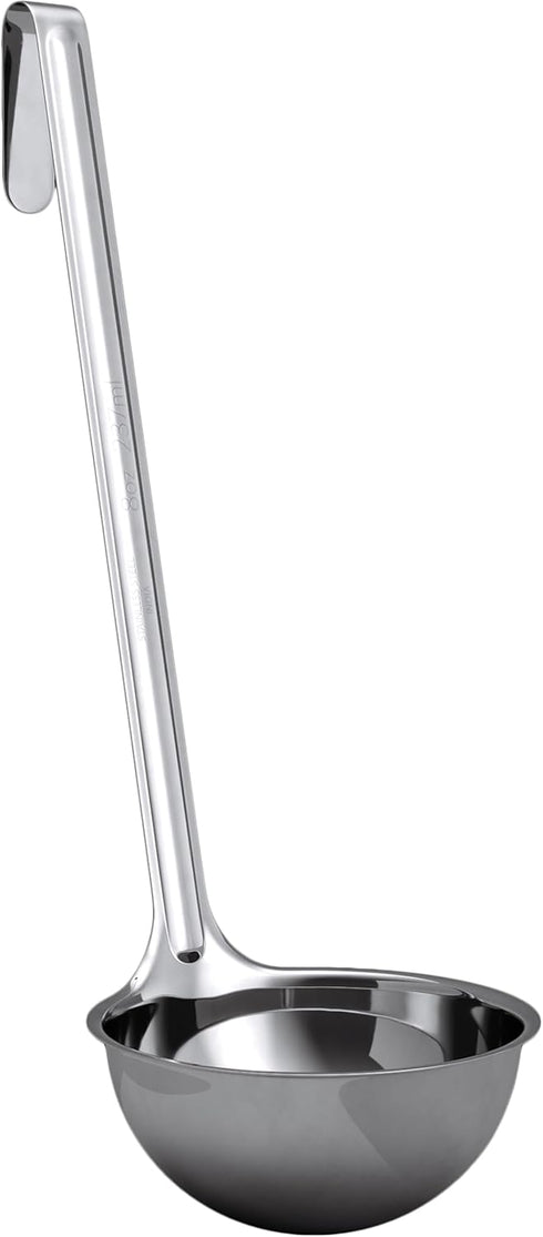 Super Sturdy Ergonomic 8 Oz. Stainless Steel Soup Ladle, 1 Pk. Best Kitchen Accessories for Serving Soups
