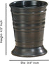 nu steel Bogart Metal Tumbler, Oil Rubbed Bronze Makeup Brush Holder and Toothbrush Cup for Bathroom, Desk, Dorm