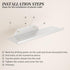 16") Floating Shelf for Wall, Off Center Metal Shelf for Decor, Modern Wall Shelf for Storage with Lip, Hanging Shelf
