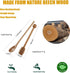 2pcs 6inch Honey Dipper Stick and 2pcs 7.87inch Long Handle Coffee Stirring Spoons for Home Kitchen