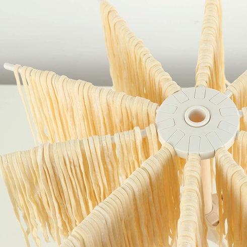Cambom Collapsible Pasta Drying Rack - Spaghetti Noodle Drying Rack with 10 Bar Handles