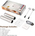 VOMELON Operated,2-Speed Rechargeable Milk Frother Battery Portable Travel Frother,Electric Milk Foamer Coffee Frother