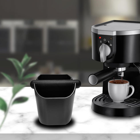 HOMEE Espresso Knock Box, Durable Non-Slip Base, Shock-Absorbent Espresso Machine Accessories, Espresso Dump Bin