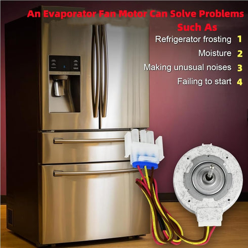 809069201 AP6041795 Fan Motor, Refrigerator Evaporator Fan Motor Compatible with Frigidaire, Kenmore, Crosley