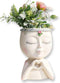 Yoohspoe GAFBV Face Planter, Cute Resin Cactus Face Vase for Indoor Outdoor Plants Home Decor