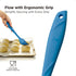 Kitchen Mama WALTZGRIP Platinum Silicone Basting Pastry Brush: Set of 2 Heat-Resistant for Cooking, Baking, BBQ (Blue)