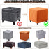 Bifaun Vogel Ottoman Square Stretch Foot Stool Slipcovers Square Foot Rest Covers Protector with Elastic Band Washable