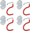 S-Type Hook, Wall Mounted Space Saver Organizer Tool Holder with 4 Holders
