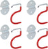S-Type Hook, Wall Mounted Space Saver Organizer Tool Holder with 4 Holders