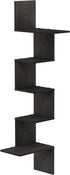 5-Tier Furinno Rossi Wall Mounted Shelves, Rectangle, Espresso/Black