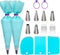 Piping Bags and Tips Set - Reusable Frosting Piping Kit for Baking with Silicone Rings, Cake Decorating Tools