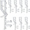 10 pcs Hidden Channel Valance Clips, 2-1/8 inch for Horizontal Wood Blinds, Mini Blinds Retainer Holder