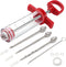Meat Injector, TGE-V 1-oz Plastic BBQ Marinade Injector Kit with Stainless Steel Needles and Cleaning Brush