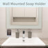 GREATIN 2 Bar Soap Holder Dish Shower PCS Self Draining Soap Container with Lid, Wall Mounted Soap Box Tray