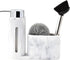 Soap Dispenser with Sponge Holder, Kitchen Soap Dispenser Pump, Sponge Caddy and