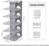 6-Tier Closet, Narrow Shoe Rack for Small Entryways, Space-Saving Adjustable Stackable Shelves, Free Standing Shoe
