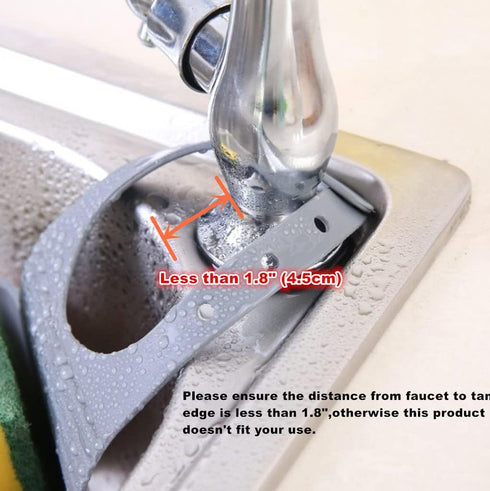 Kitchen Sink Caddy Sponge Holder, Hang Basket for Scrubber Dish Brush, Light Blue Kitchen Accessories Organizer