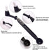 Coffee Machine Cleaning Brush Kit - 2 Coffee Cleaning Brushes with Spoons and 2 Removable Brush Heads