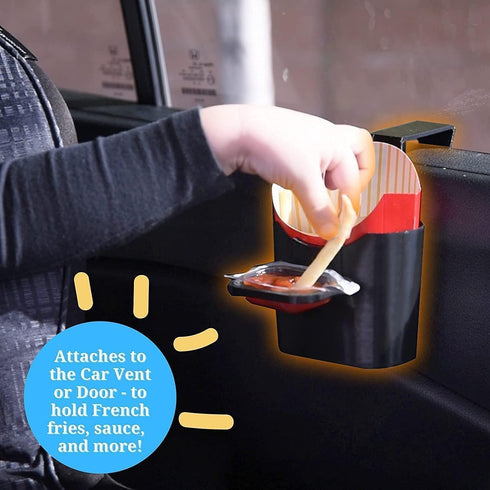 Vent N' Door Caddy and Sauce Caddy Combo Pack, French Fry Holder Clips to Vent and Door, BPA Free