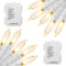 Outdoor String Lights with Timer - Battery Operated 18ft 50 LED White