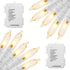 Outdoor String Lights with Timer - Battery Operated 18ft 50 LED White