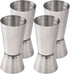 Newk Double Jigger for Bartending, 1/2 & 1 Oz (15 & 30 ML) Stainless Steel Cocktail Measuring Jigger, Set of 4