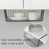 Tebery 4 Pack Black Under Shelf Wire Basket, Hanging Storage Baskets for Kitchen Pantry & Desk