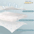 King Size Waterproof Mattress Protector Rayon from Bamboo Fitted Quilted Mattress Pad Cover with Deep Pocket Up to 18''