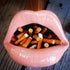 Ceramic Lip Shape Ashtray - Cigarette Ash Holder, Smoking Accessories, Creative Cigar Ash Tray for Home Office Decor